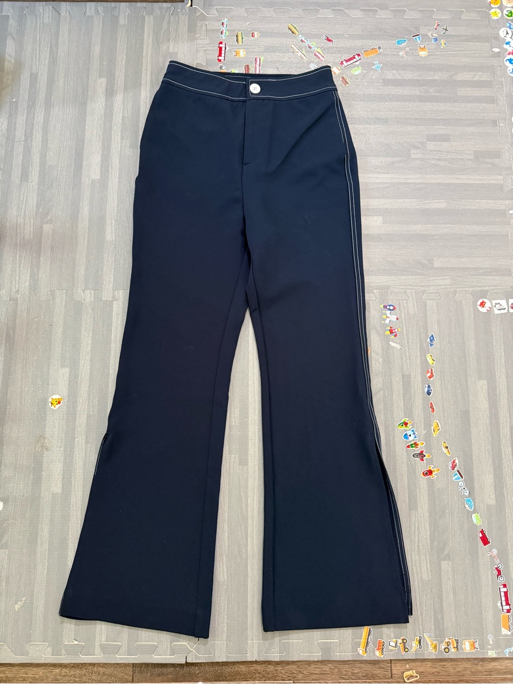 Urban Revivo women’s navy wide leg pants